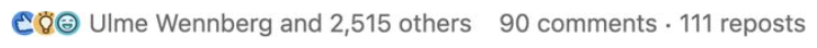 LinkedIn post — 2,515 reactions